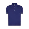 Contrast Piping Cashmere Silk Polo