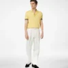 Contrast Piping Cotton Silk Polo