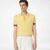 Contrast Piping Cotton Silk Polo