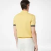 Contrast Piping Cotton Silk Polo