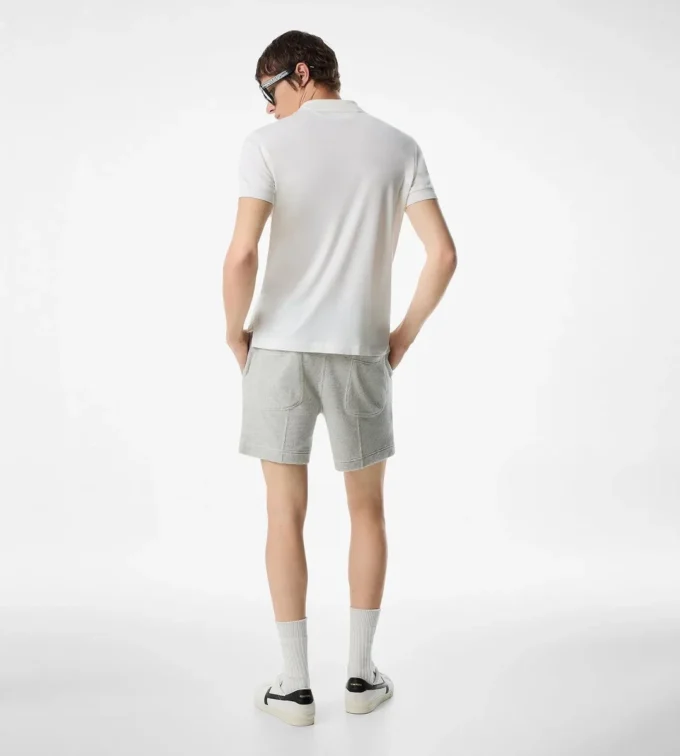 Cotton Cashmere Short Sleeve Polo
