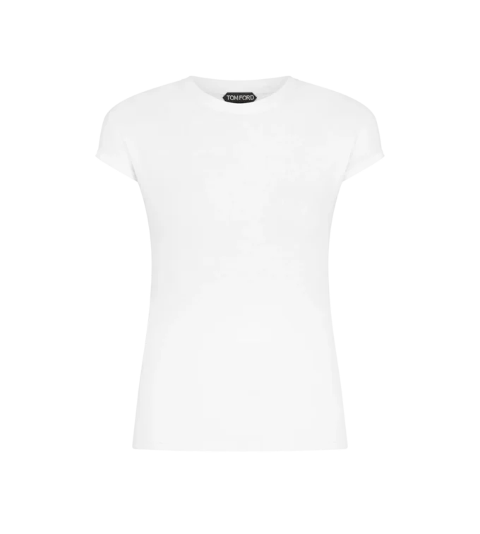 Cotton Jersey Fitted T-Shirt