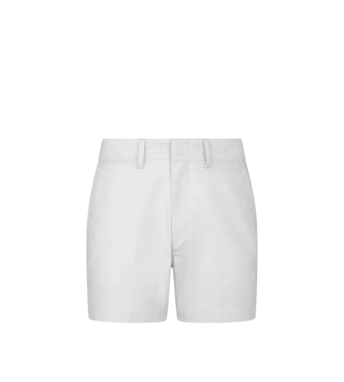 Cotton Satin Tailored Shorts