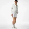 Cotton Satin Tailored Shorts