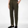 Cotton Silk Bengal Stripe Pleated Lounge Pant