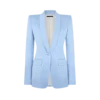 Cotton Silk Blend Single Breasted Shawl Lapel Jacket Cotton Silk Blend Single Breasted Shawl Lapel Jacket