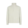 Cotton Silk Cashmere Half Button Pullover