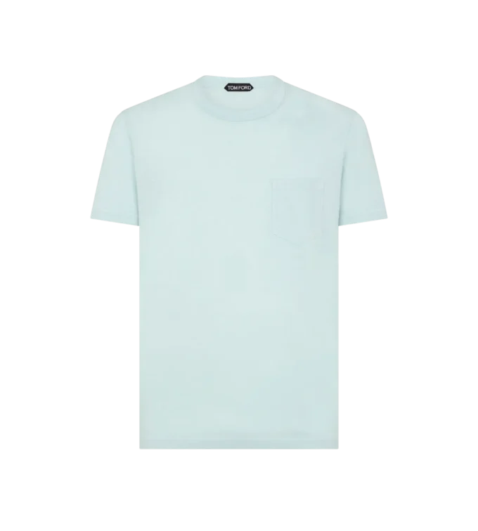 Cotton Silk Crew Neck T-Shirt