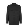 Cotton Silk Faille Military Shirt