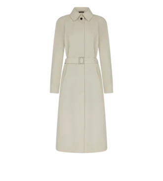 Cotton Silk Gabardine Trench Coat