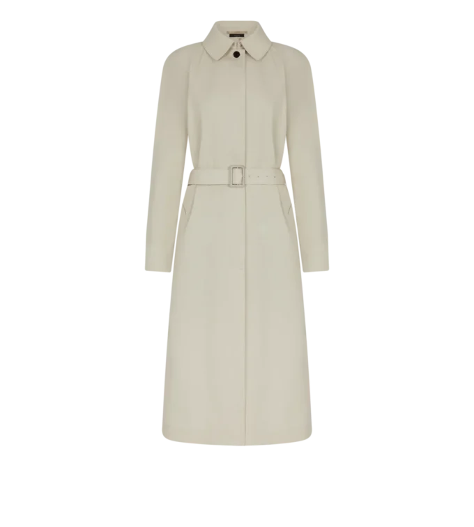 Cotton Silk Gabardine Trench Coat