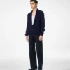 Cotton Silk Shawl Collar Cardigan