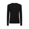Cotton Stretch Rib Henley