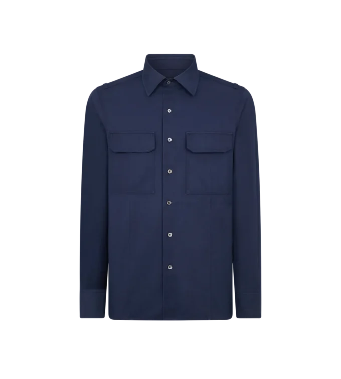 Cotton Twill Military Shirt