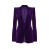 Cotton Velvet Single Breasted Jacket