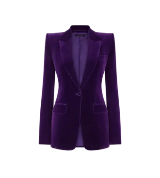 Cotton Velvet Single Breasted Jacket