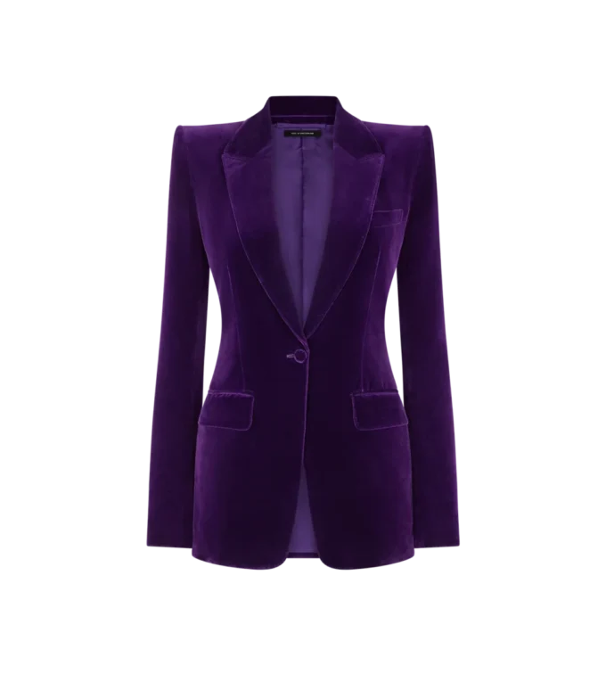 Cotton Velvet Single Breasted Jacket