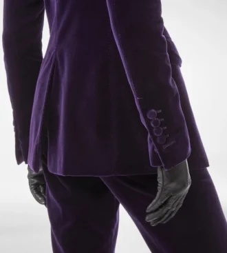 Cotton Velvet Single Breasted Jacket