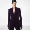 Cotton Velvet Single Breasted Jacket