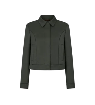 Cotton Viscose Twill Blouson with Piping