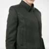 Cotton Viscose Twill Blouson with Piping Cotton Viscose Twill Blouson with Piping