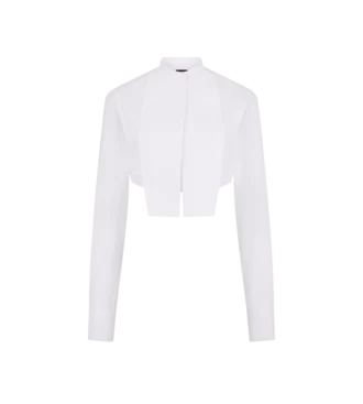Cotton Voile Cropped Shirt