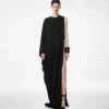 Crepe Jersey Evening Dress