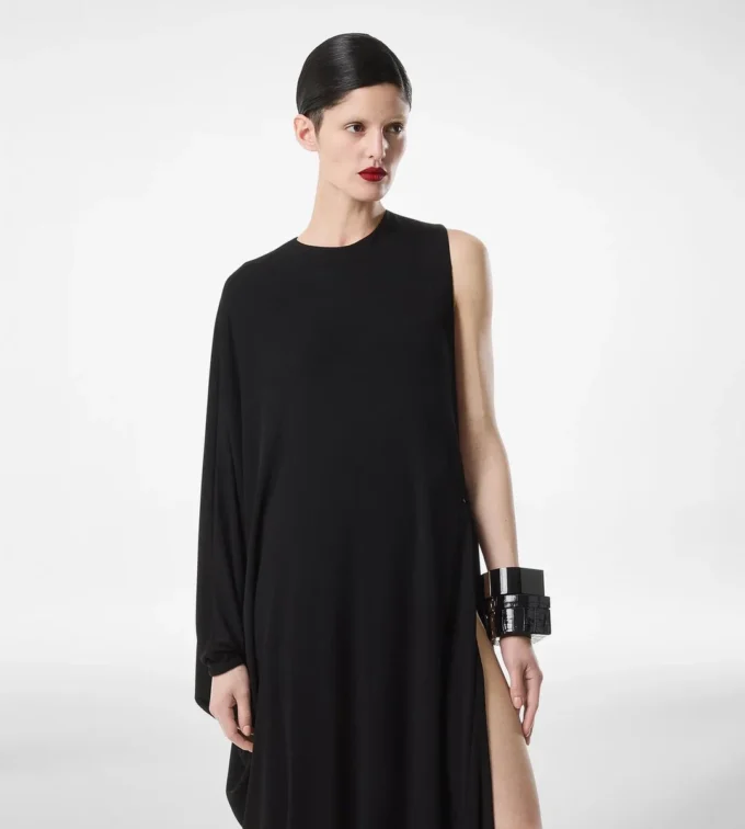 Crepe Jersey Evening Dress