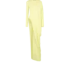 Crepe Jersey Long Sleeve Evening Dress