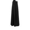 Crepe Satin Draped Asymmetric Evening Dress