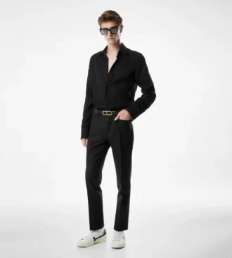 Crepe Satin Slim Fit Shirt