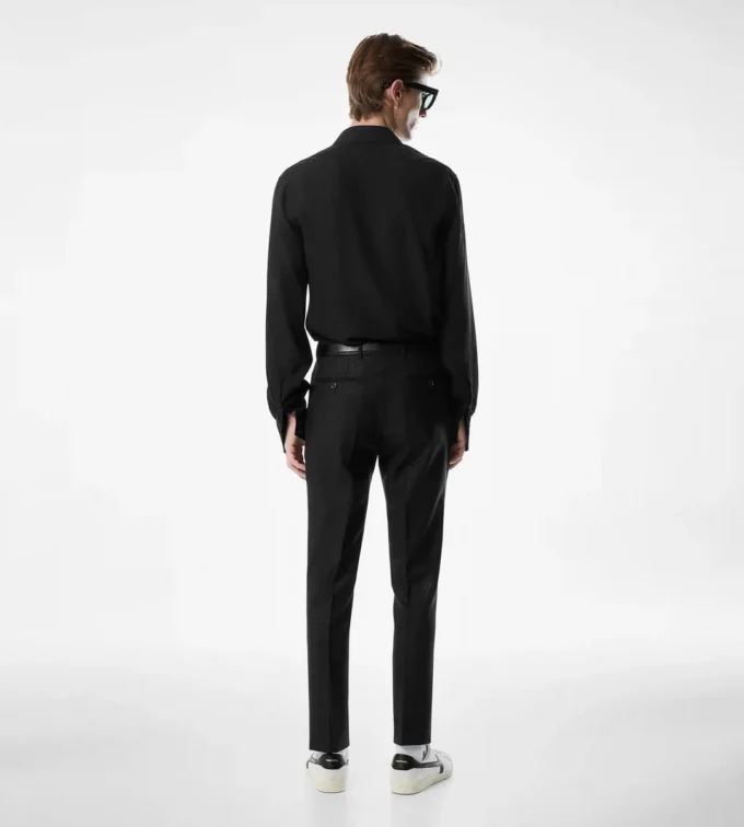 Crepe Satin Slim Fit Shirt