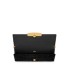 Croc-Effect Sequin Embroidery Bar Clutch