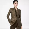 Croco Jacquard Single Breasted Peak Lapel Jacket Croco Jacquard Single Breasted Peak Lapel Jacket