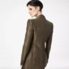 Croco Jacquard Single Breasted Peak Lapel Jacket Croco Jacquard Single Breasted Peak Lapel Jacket
