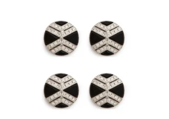 Diamond Onyx Round Studs Diamond Onyx Round Studs