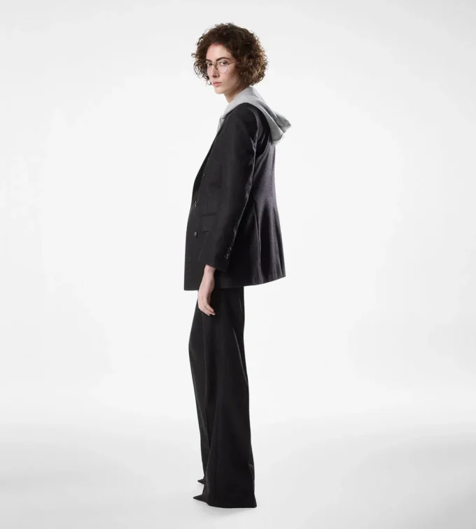 Double Breasted Peak Lapel Cashmere Jacket Double Breasted Peak Lapel Cashmere Jacket