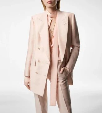 Double Breasted Peak Lapel Jacket