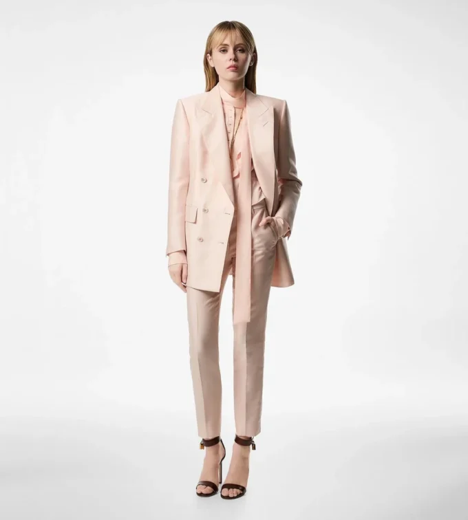Double Breasted Peak Lapel Jacket Double Breasted Peak Lapel Jacket