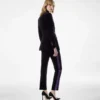 Double Breasted Peak Lapel Velvet Tuxedo Jacket