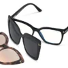 Double Clip on Blue Block Opticals