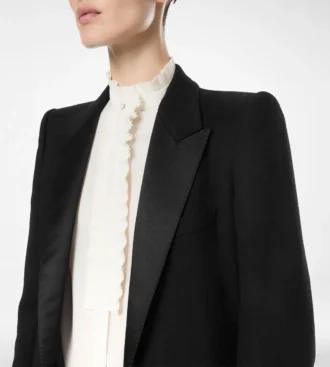Double Face Light Wool Single Breasted Evening Coat