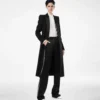 Double Face Light Wool Single Breasted Evening Coat Double Face Light Wool Single Breasted Evening Coat
