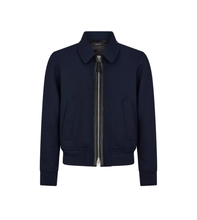 Double Face Twill Collar Blouson