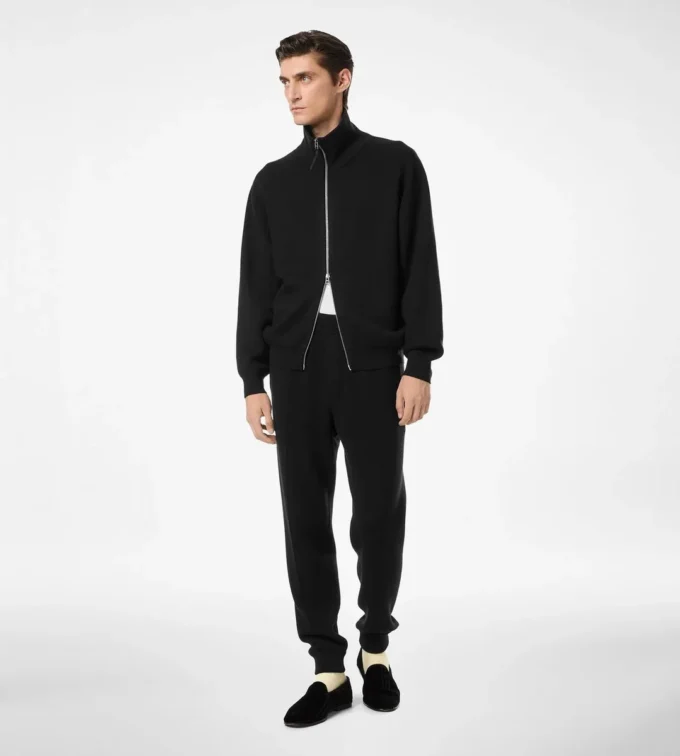 Double Face Wool Full Zip