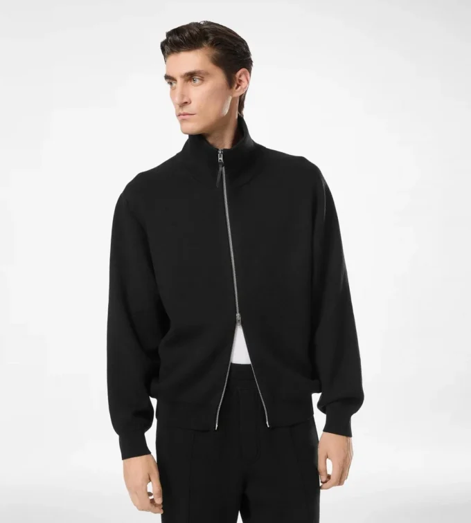 Double Face Wool Full Zip
