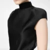 Double Silk Duchesse Playsuit with Cut-Out