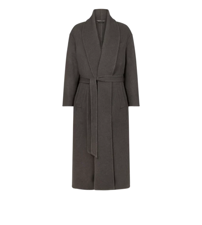 Double Splittable Cashmere Shawl Coat
