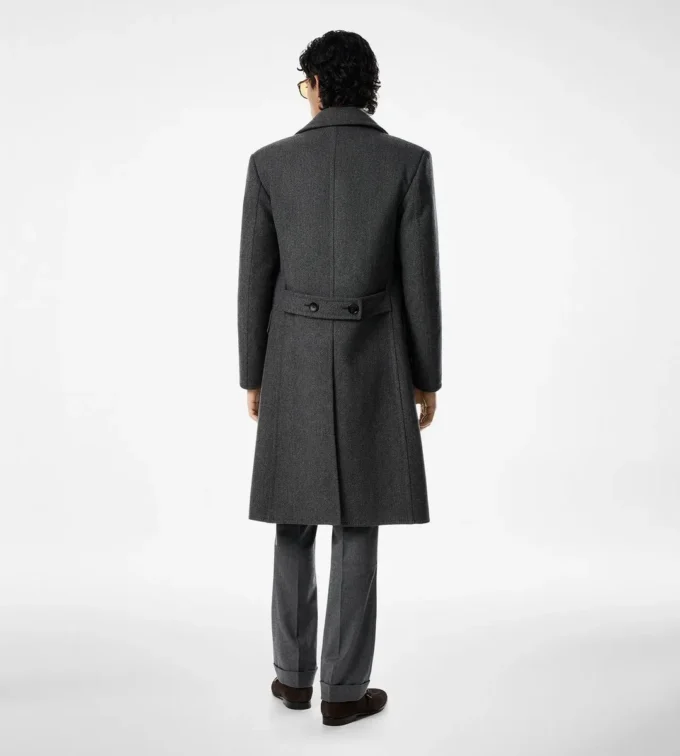 Double Splittable Herringbone Coat Double Splittable Herringbone Coat
