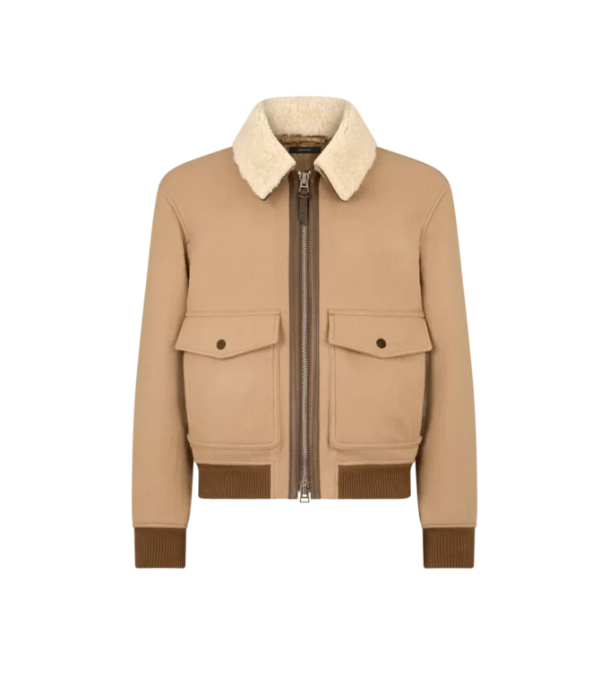 Double Splittable Shearling Collar Blouson